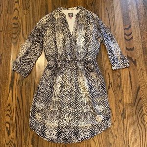 Vince Camuto Black and white dress